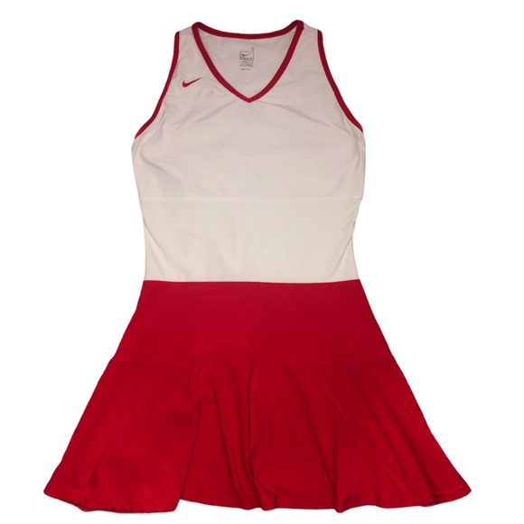 Nike Dresses & Skirts - Nike Red & White Tennis Dress